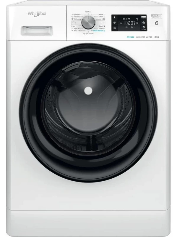 WHIRLPOOL Skalbimo mašina FFB 8469 BV EE, 8kg, 1400 rpm, Energy class A, Gylis 63 cm, Inverter motor, Steam refresh