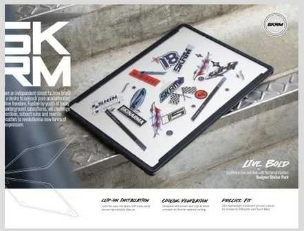 Skinarma dėklas Henko MacBook Air 13" (M3-M2) frost skaidrus