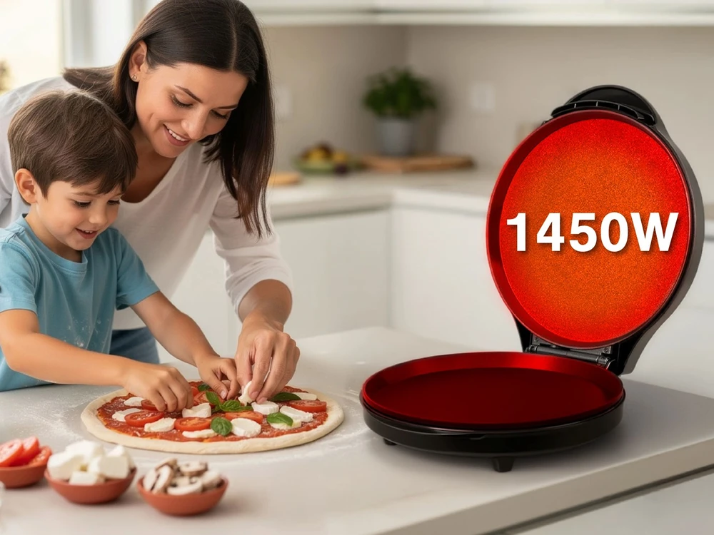 Skrudintuvas ELDOM ST1000 PIZZA MACHINE 1450W Juodas