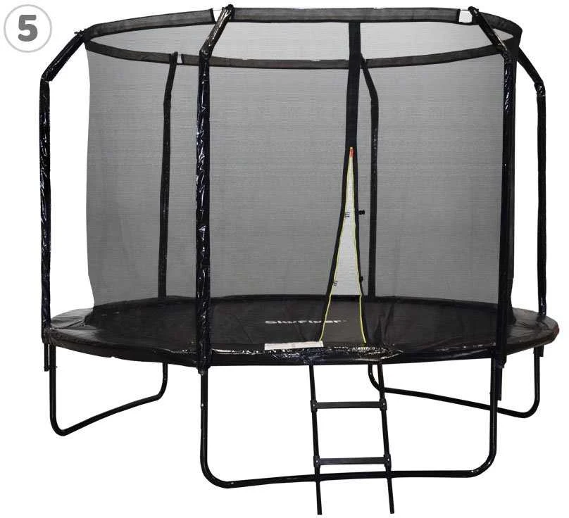 "SkyFlyer" sodo batutas + 10FT 304cm kopėčios