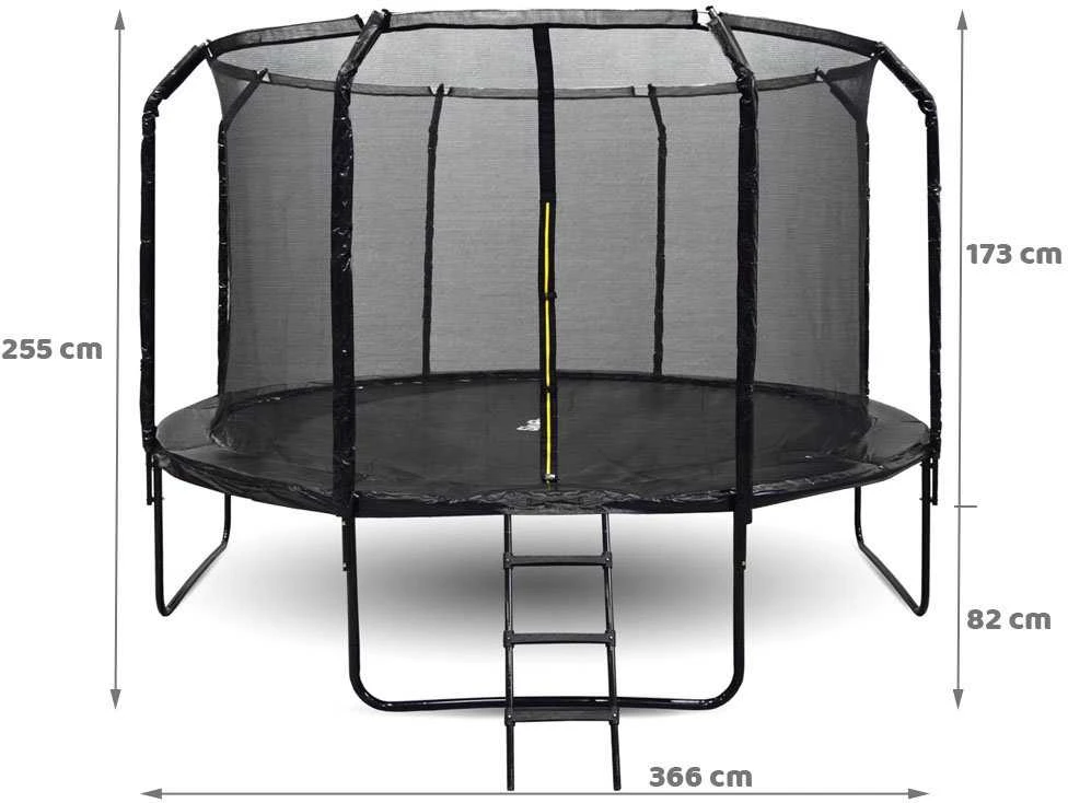 "SkyFlyer" sodo batutas + 12FT 366cm kopėčios