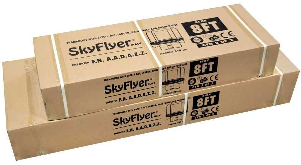 SkyFlyer garden trampoline + 8FT 244cm ladder