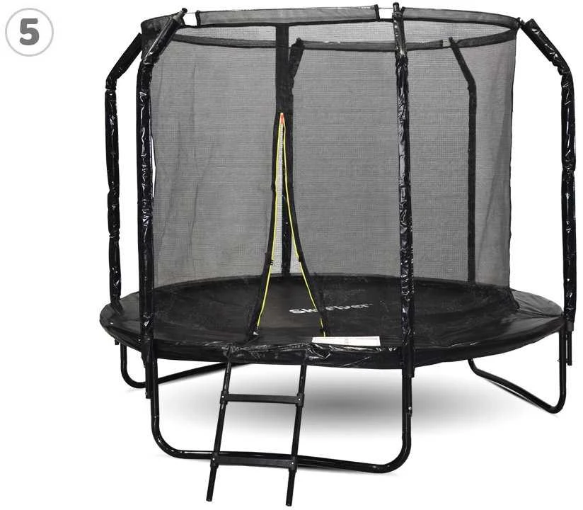 SkyFlyer garden trampoline + 8FT 244cm ladder