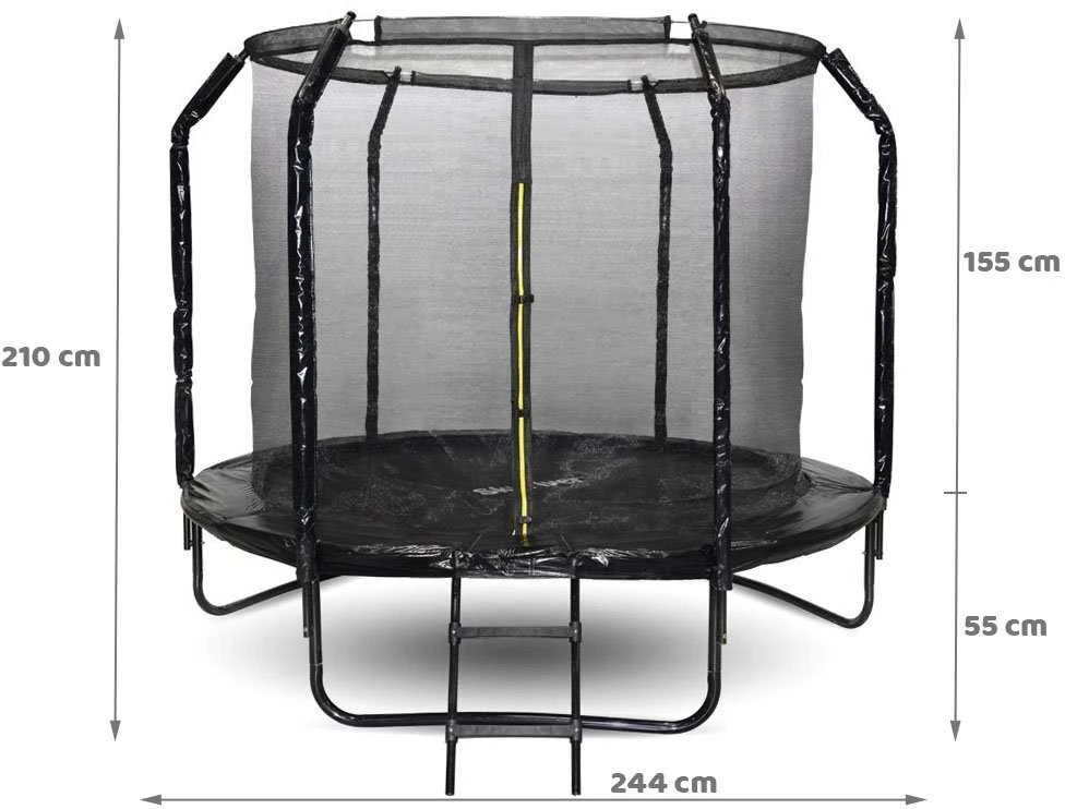 SkyFlyer garden trampoline + 8FT 244cm ladder