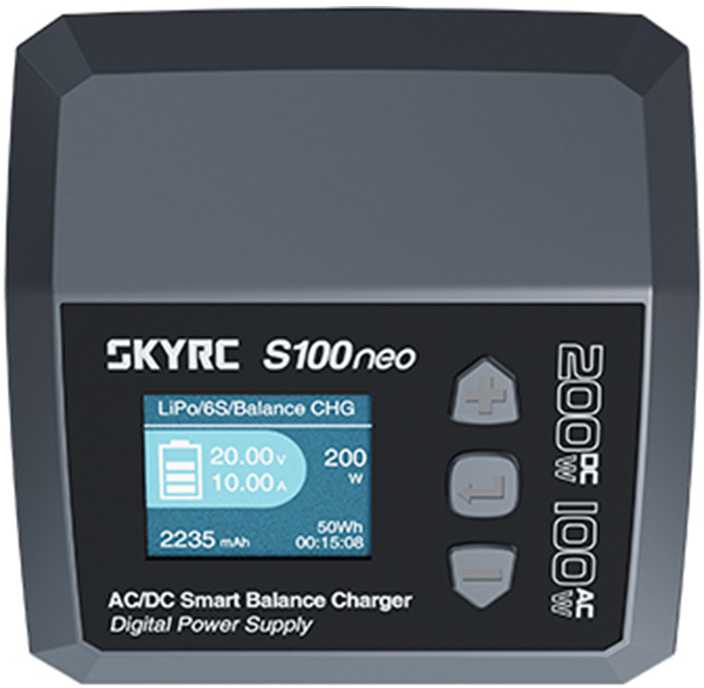 „SkyRC S100neo“ išmanusis AC/DC įkroviklis
