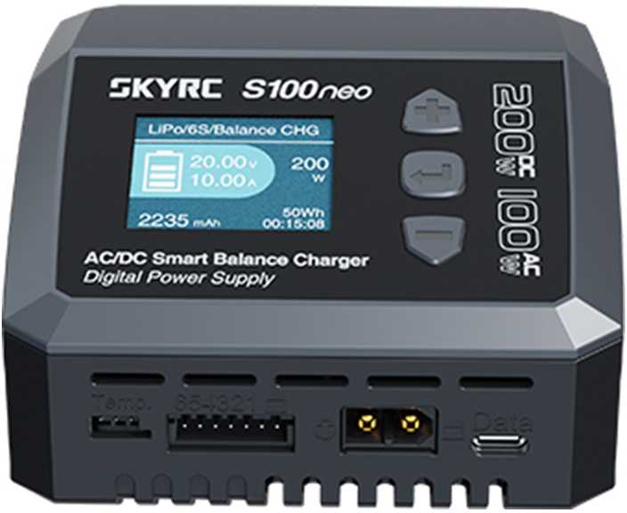 „SkyRC S100neo“ išmanusis AC/DC įkroviklis