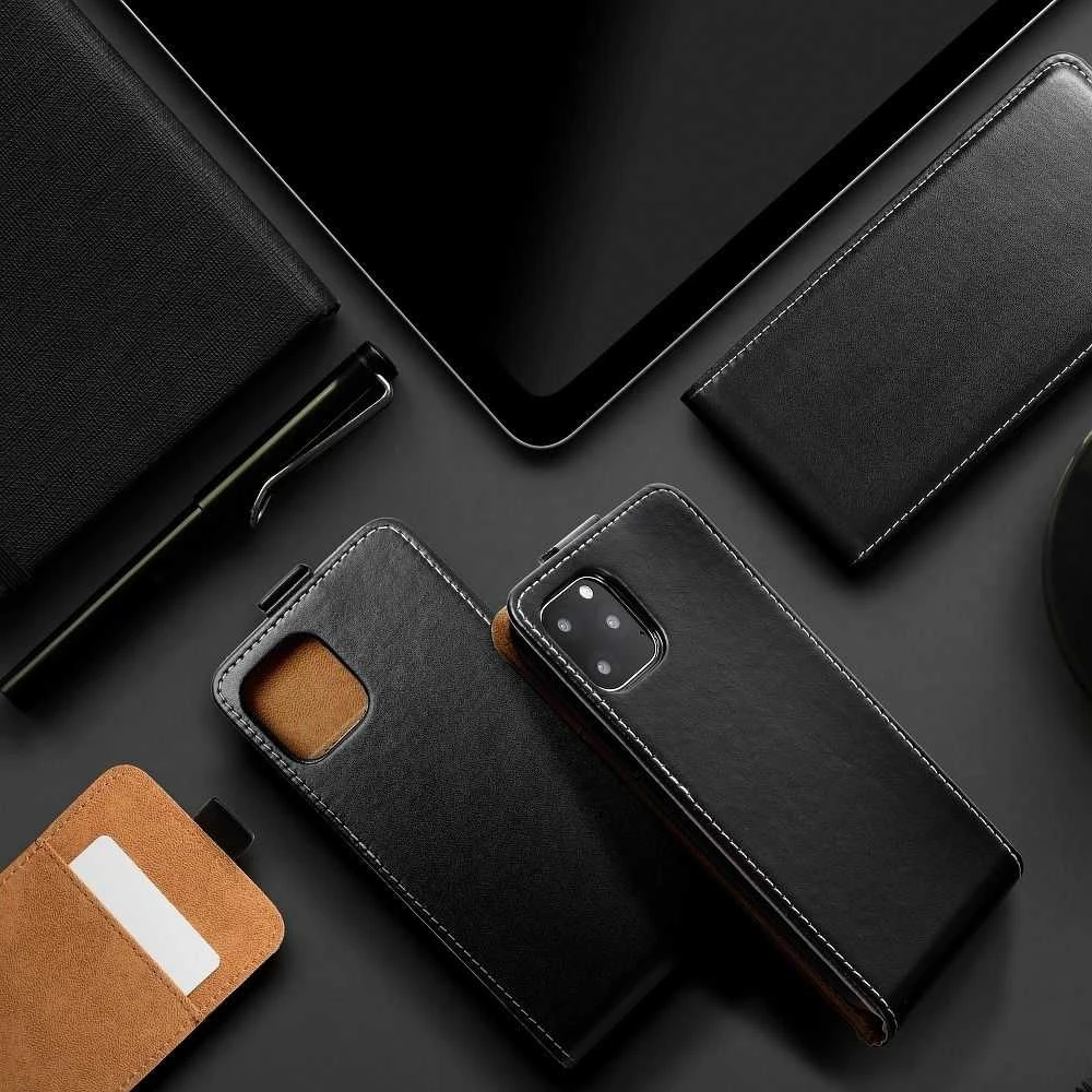 OEM vertikalus atverčiamas dėklas Huawei Mate 10 LITE Slim Flexi Fresh juodas