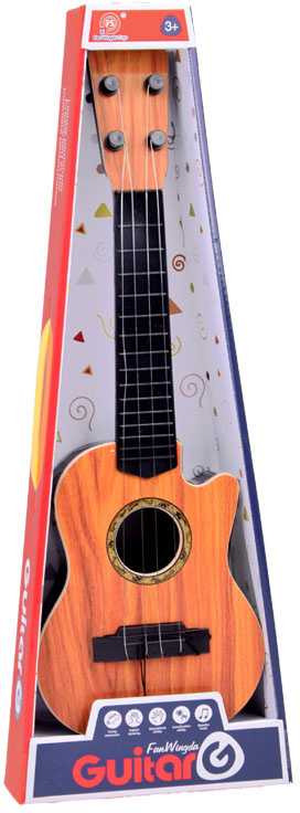 Jokomisiada Maža 4 stygų gitara vaikams, plunksninė IN0120