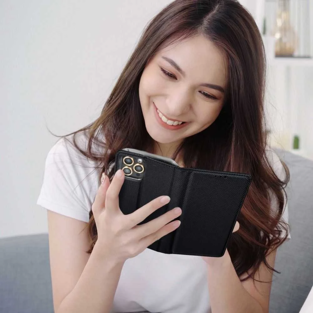 OEM atverčiamas dėklas iPhone 7 / 8 / SE 2020 / SE 2022 Smart Case Book juodas