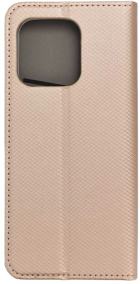 OEM atverčiamas dėklas Motorola EDGE 60 PRO Smart Case Book auksinis
