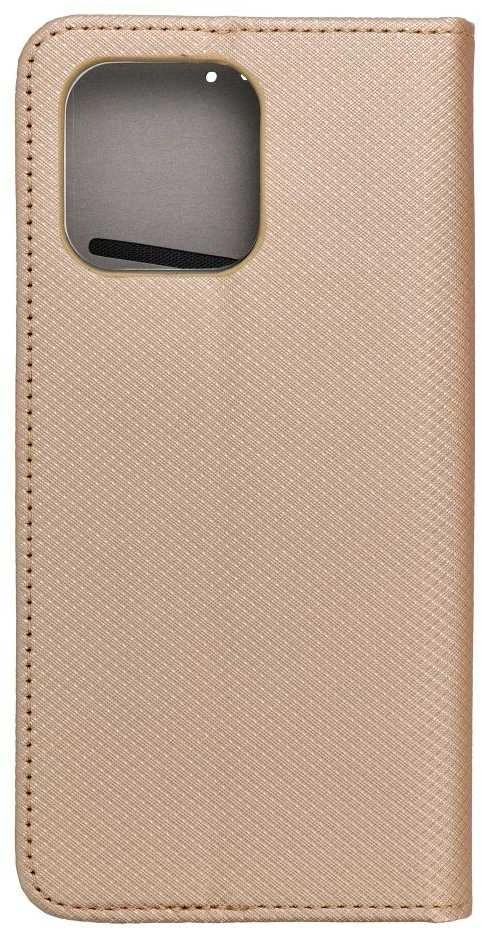 OEM atverčiamas dėklas Motorola G05 / G15 Smart Case Book auksinis