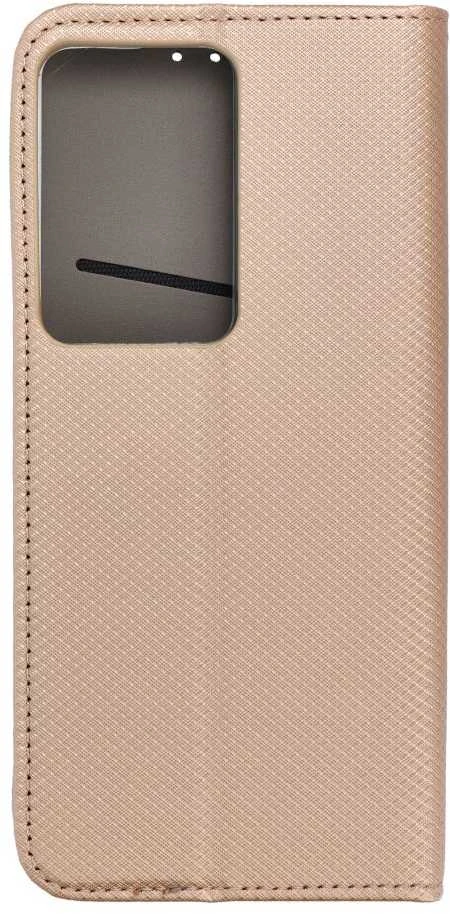 Atverčiamas dėklas, skirtas Realme 14x 5G Smart Case Book auksinis