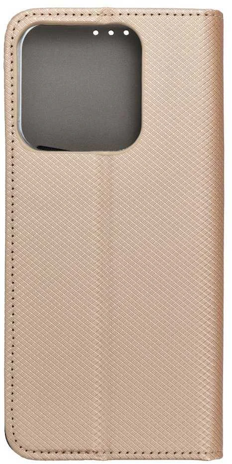 Atverčiamas dėklas, skirtas Realme NOTE 60 Smart Case Book auksinis
