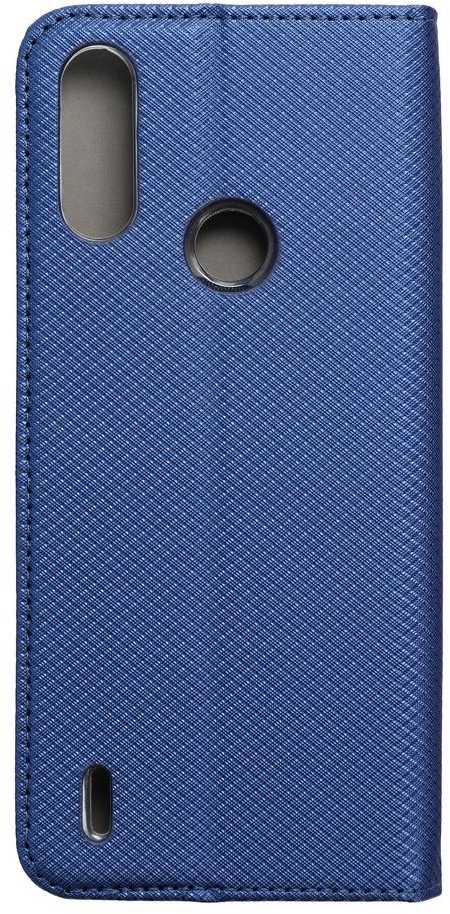 OEM atverčiamas dėklas Motorola E7 Power Smart Case Book, tamsiai mėlynas