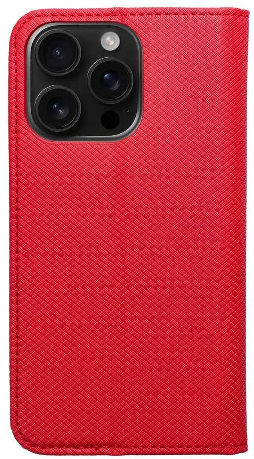 OEM atverčiamas dėklas, skirtas „iPhone 16 PRO Smart Case Book“, raudonas