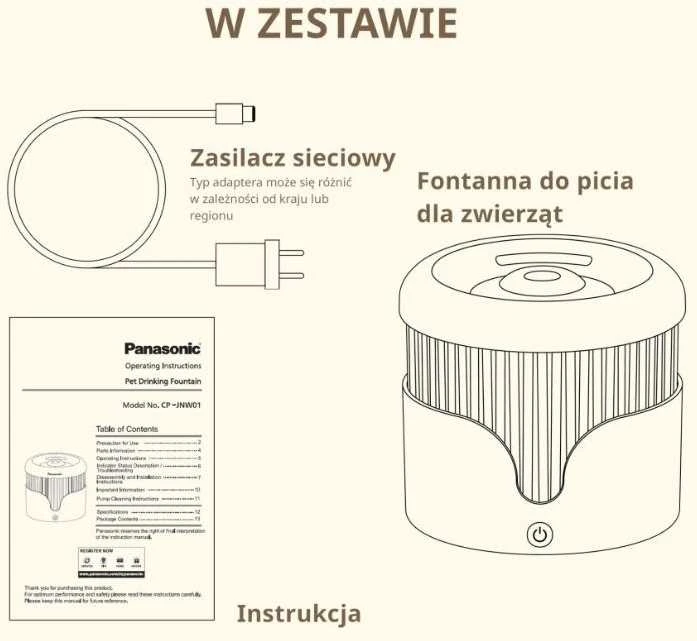 SMART HOME PET FOUNTAIN/CP-JNW01CW PANASONIC