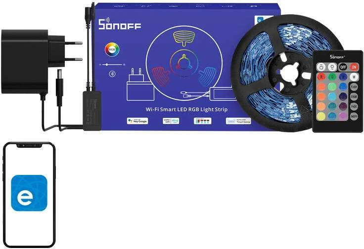 SONOFF L2 Lite Wifi LED juostos komplektas 5 metrų ilgumo