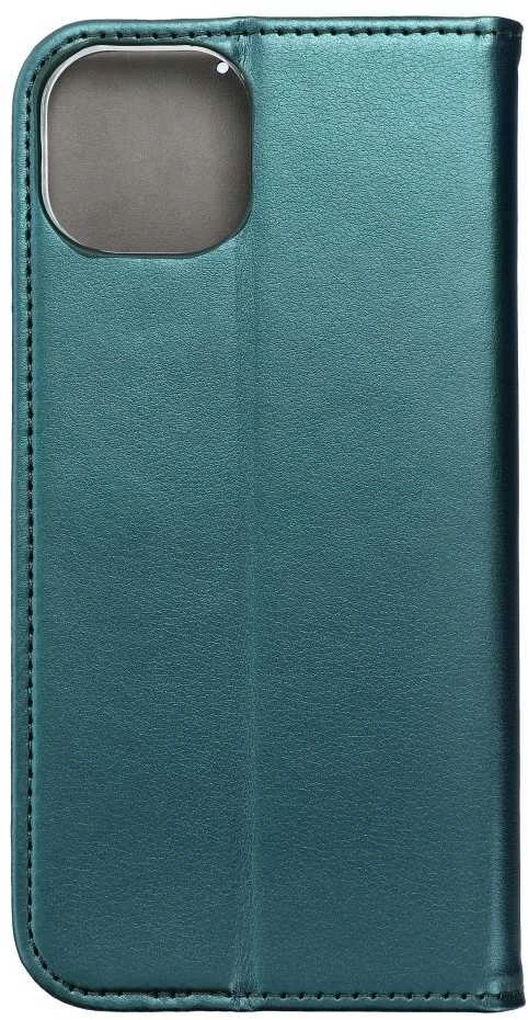 OEM atverčiamas dėklas iPhone 15 PLUS Smart Magneto tamsi žalia
