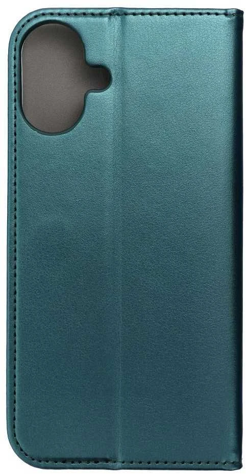 OEM atverčiamas dėklas iPhone 16 PLUS Smart Magneto tamsi žalia