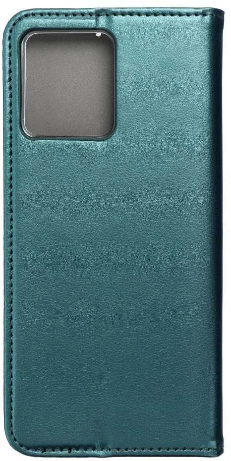 Dėklas Oem Flip case for Motorola G84 Smart Magneto dark žalias