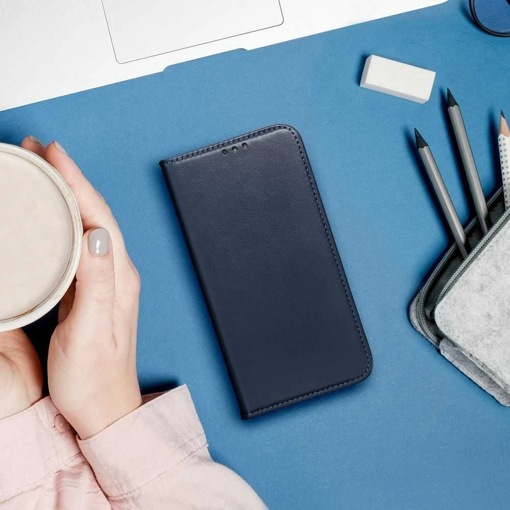 Realme NOTE 60 Smart Magneto atverčiamas dėklas, tamsiai mėlynas