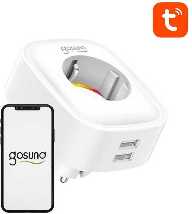 Išmani rozetė valdoma WiFi Gosund SP112 2xUSB 16A Tuya