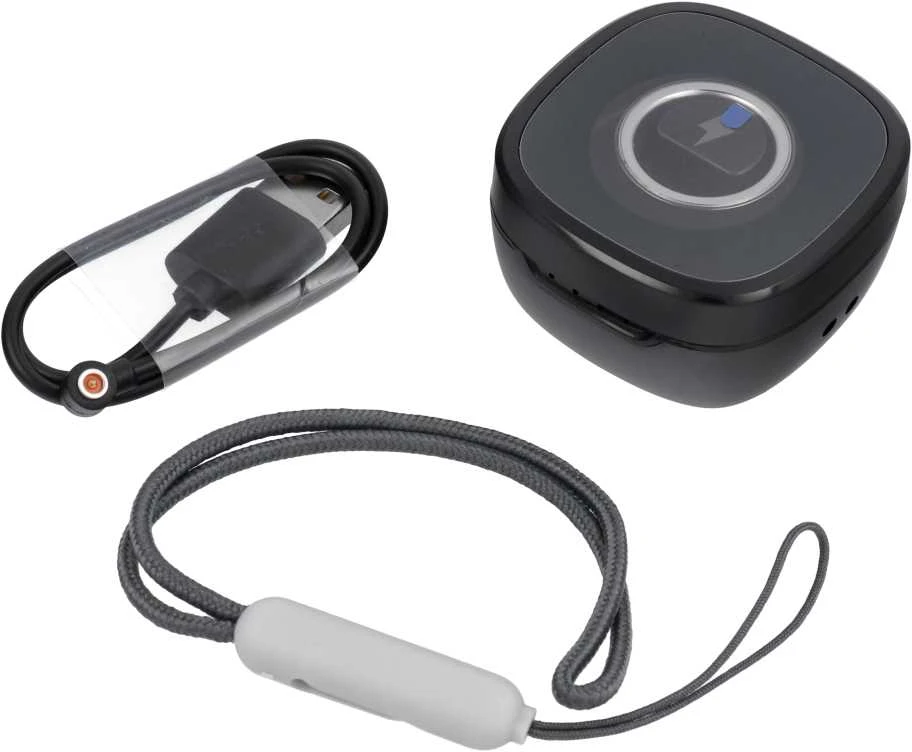 OEM Smart Ring R8 - išmanusis keraminis žiedas su įkrovimo dėžute, 18 mm, juodas