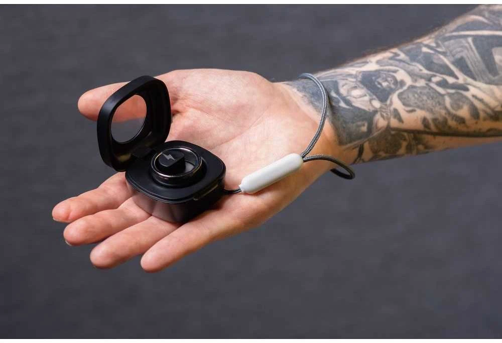 OEM Smart Ring R8 - išmanusis keraminis žiedas su įkrovimo dėžute, 18 mm, juodas