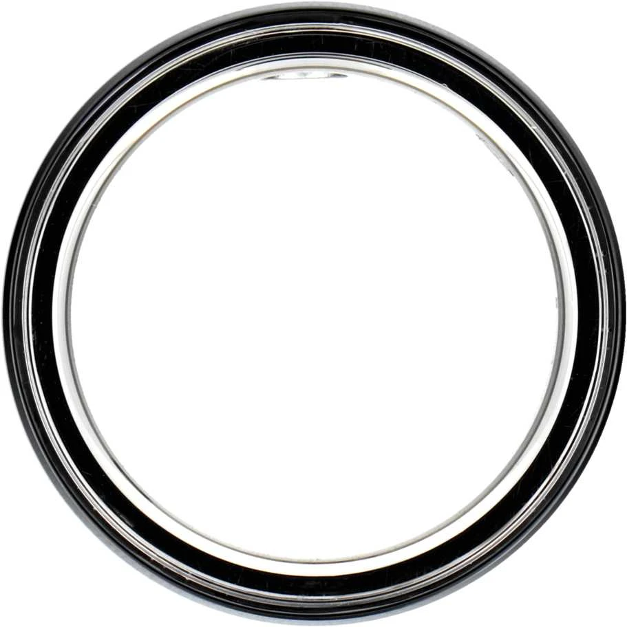 OEM Smart Ring R8 - išmanusis keraminis žiedas su įkrovimo dėžute, 18 mm, juodas