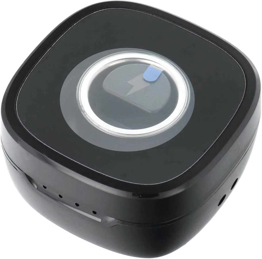 OEM Smart Ring R8 - išmanusis keraminis žiedas su įkrovimo dėžute, 18 mm, juodas