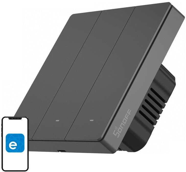 Sonoff SwitchMan M5 Wifi 3 klavišų jungiklis 86mm pločio M5-3C-86