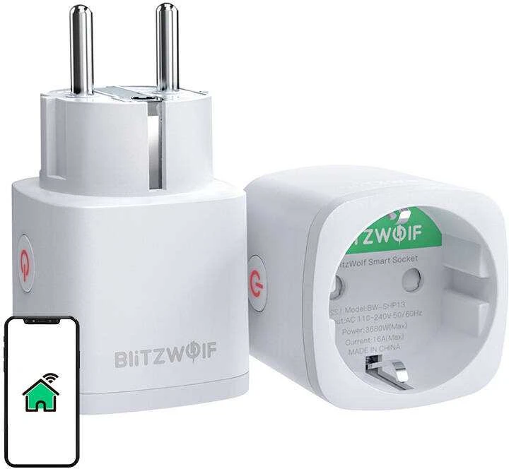 BlitzWolf BW-SHP13 WIFI ZigBee 3.0 išmanusis lizdas (EU) 3680W