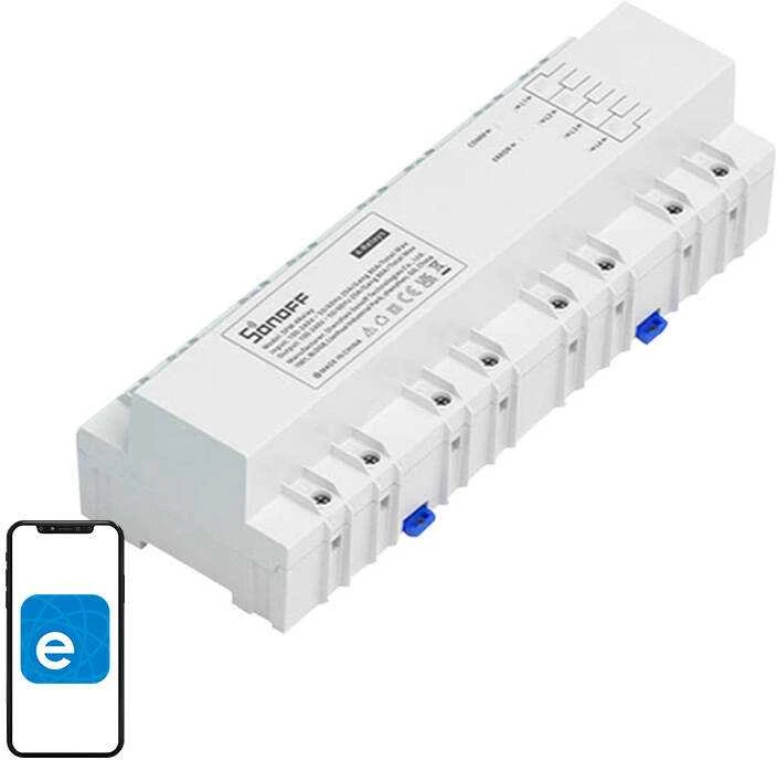 Išmanusis sukraunamas galios matuoklis Sonoff SPM-4Relay