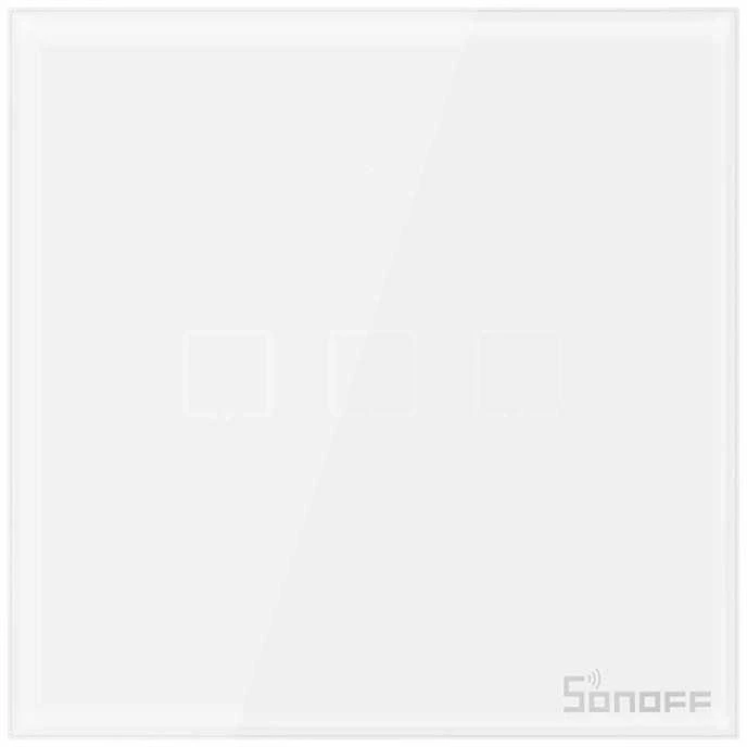 Sonoff T0EU3C-TX 3 kanalų sieninis jungiklis 230VAC 720W