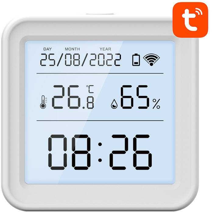 Drėkintuvas Išmanusis temperatūros ir drėgmės jutiklis Wi-Fi Gosund S6 (LCD ekranas, apšvietimas)