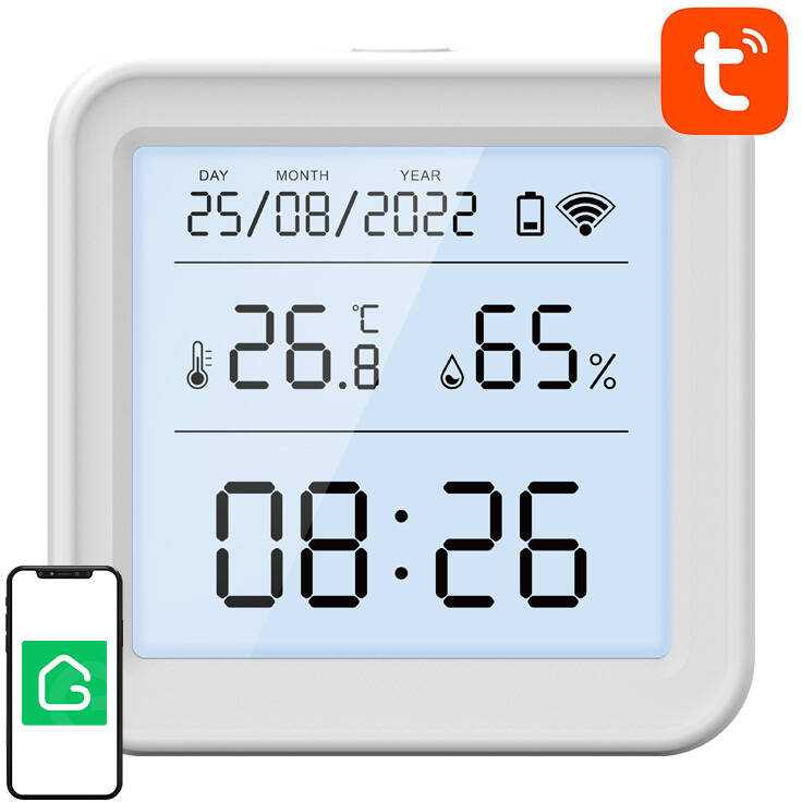 Drėkintuvas Išmanusis temperatūros ir drėgmės jutiklis Wi-Fi Gosund S6 (LCD ekranas, apšvietimas)