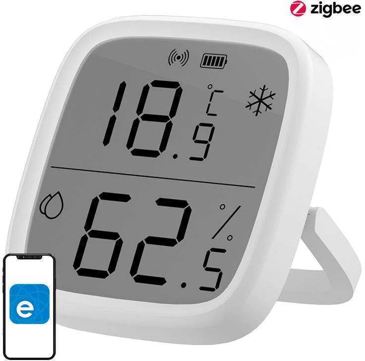 Sonoff SNZB-02D Zigbee 3.0 temperatūros ir drėgmės sensorius su LCD ekranu