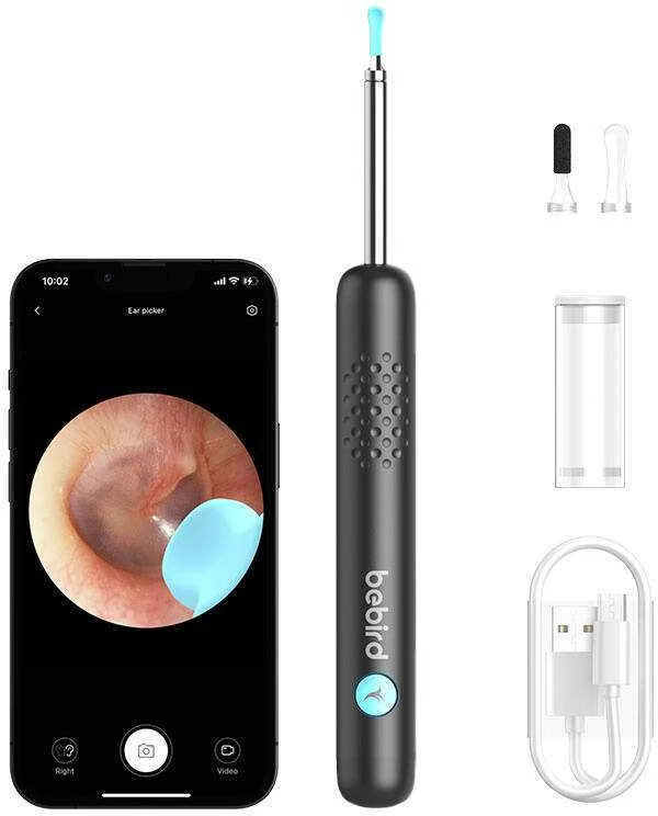 Smart Visual Ear-Clean strypas Bebird R1 juodas