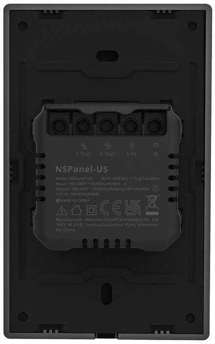 Smart WiFi control panel SONOFF NSPanel (juodas, 120mm)