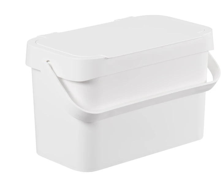 SMARTSTORE Šiukšliadėžė bio atliekų balta 5l