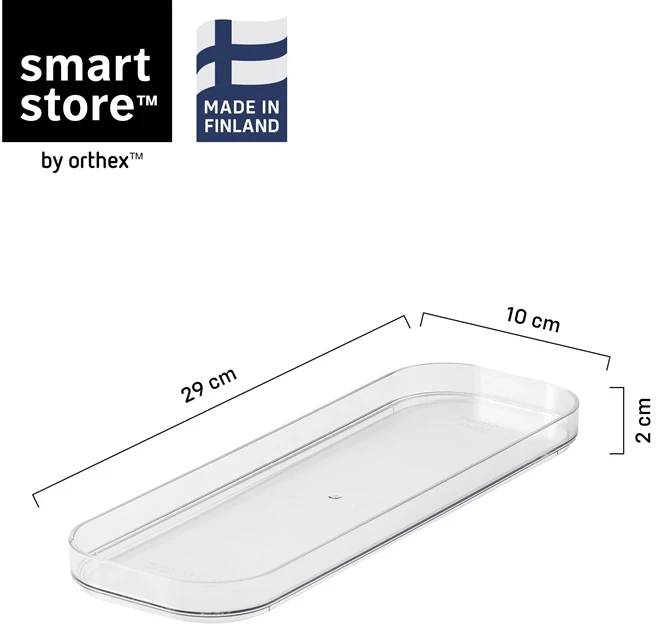 SMARTSTORE Dangtis daiktadėžei 11390, skaidri, 29 x 10 x 2 cm