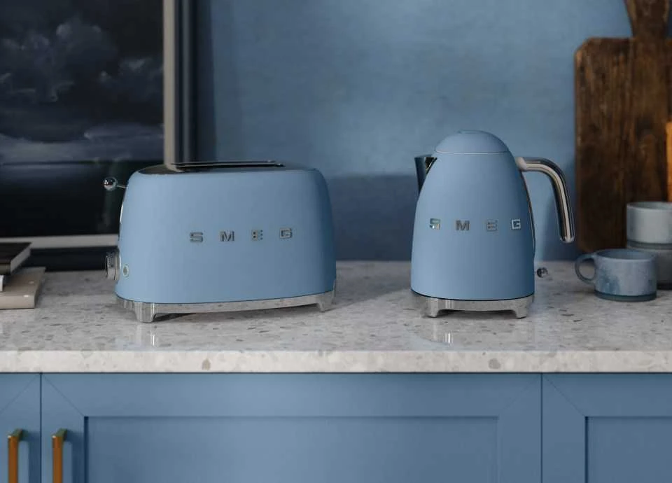 Smeg KLF03SBMEU electric virdulys, 1.7 l, 3000W - mėlynas