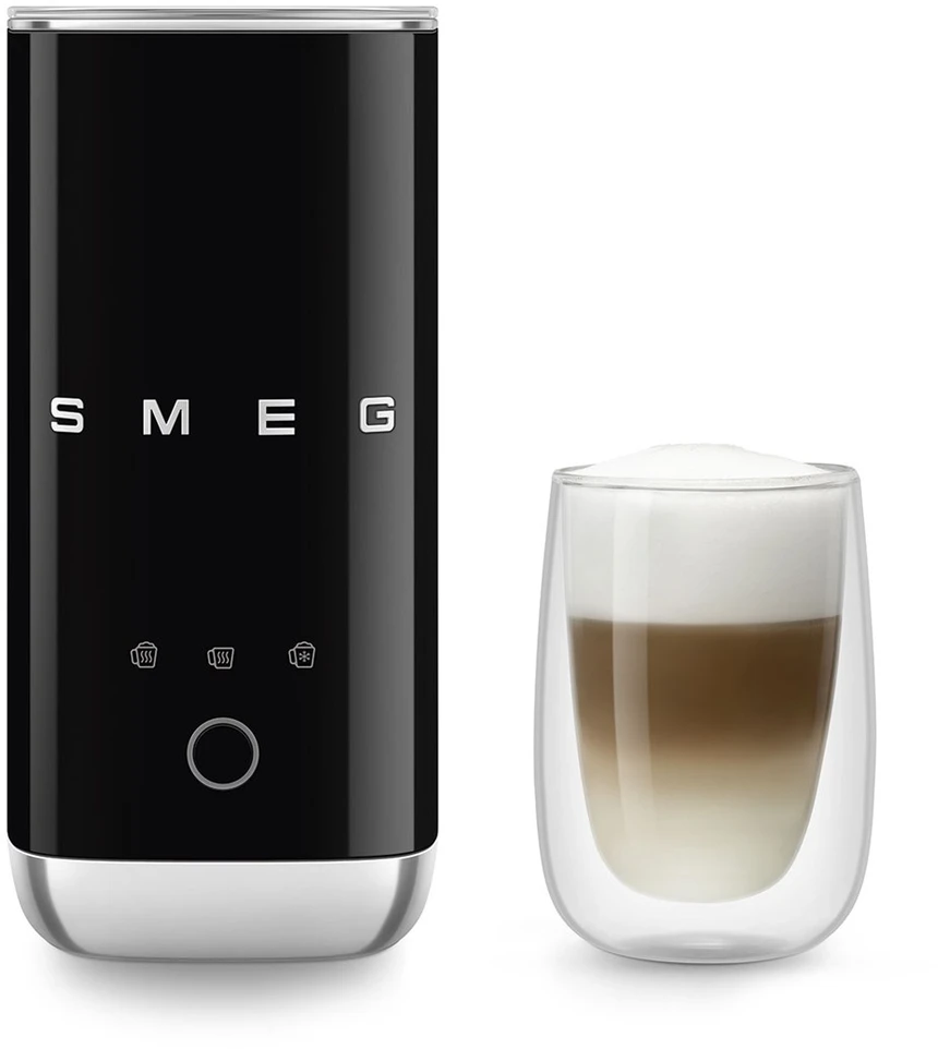 Smeg MFF02BLEU Pieno plakiklis arba šildytuvas Automatinis pieno plakiklis / šildytuvas Juoda