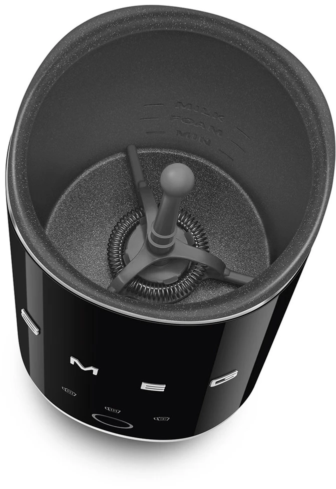 Smeg MFF02BLEU Pieno plakiklis arba šildytuvas Automatinis pieno plakiklis / šildytuvas Juoda