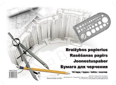 Mentor Smiltainis Popierius braižybai A3 10lapų 160g