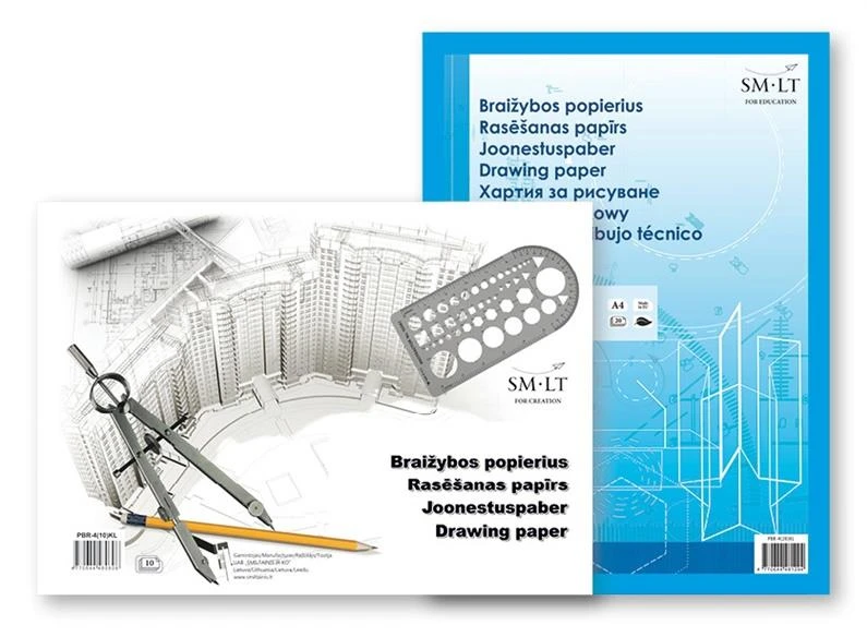 Legamaster Braižybos ir piešimo popierius SMLT A4, 160 g/m2, 20 lapų, klijuotas
