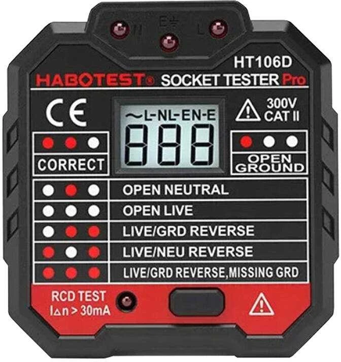 Elektros lizdo testeris Habotest HT106D