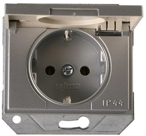 Kištukinis lizdas VILMA XP500, metalo spalvos, IP44