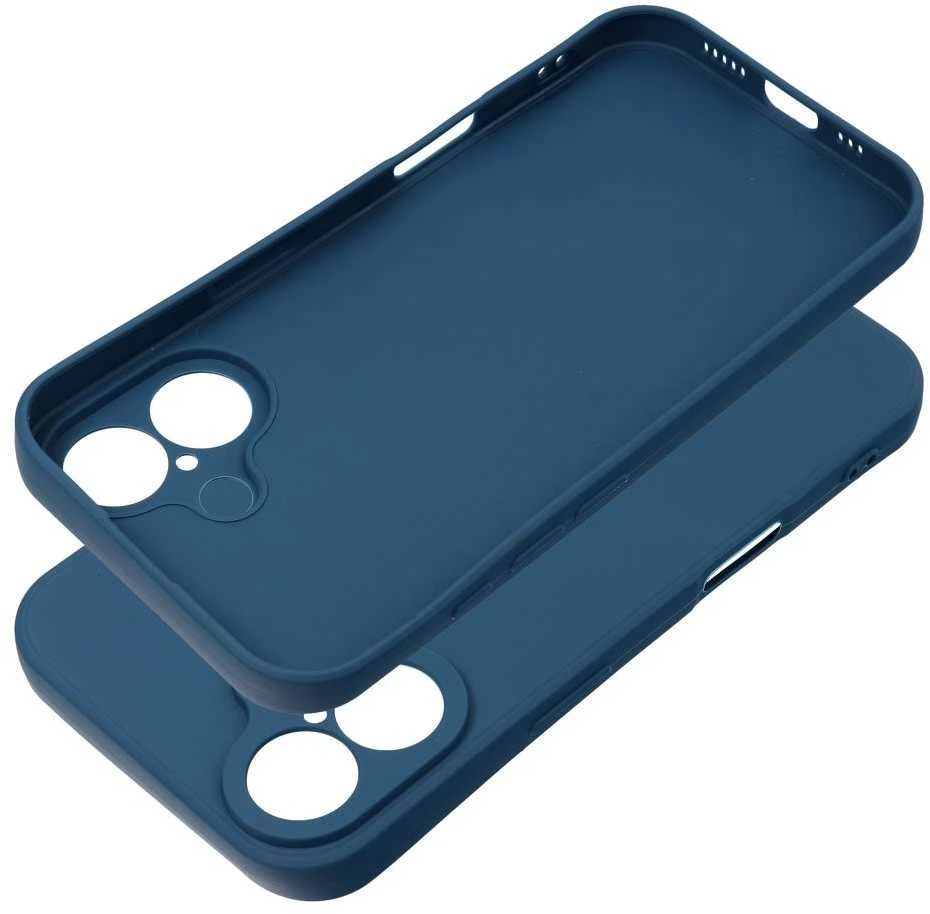Forcell OEM dėklas, skirtas iPhone 16, minkštas, tamsus, mėlynas