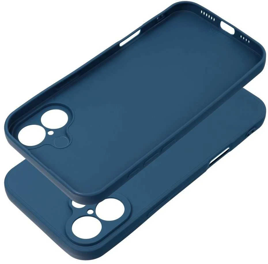 OEM dėklas, skirtas iPhone 16 PLUS, minkštas, tamsus, mėlynas